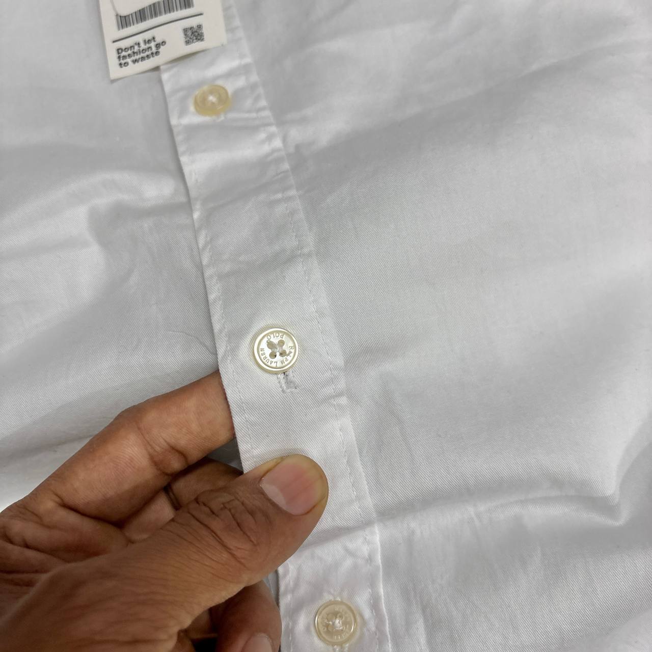 WHITE PLAIN OXFORD SHIRT