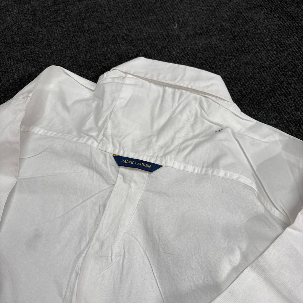 WHITE PLAIN OXFORD SHIRT