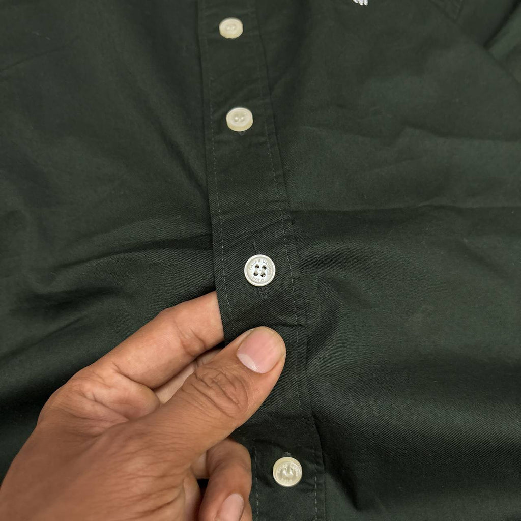 DARK GREEN OXFORD SHIRT