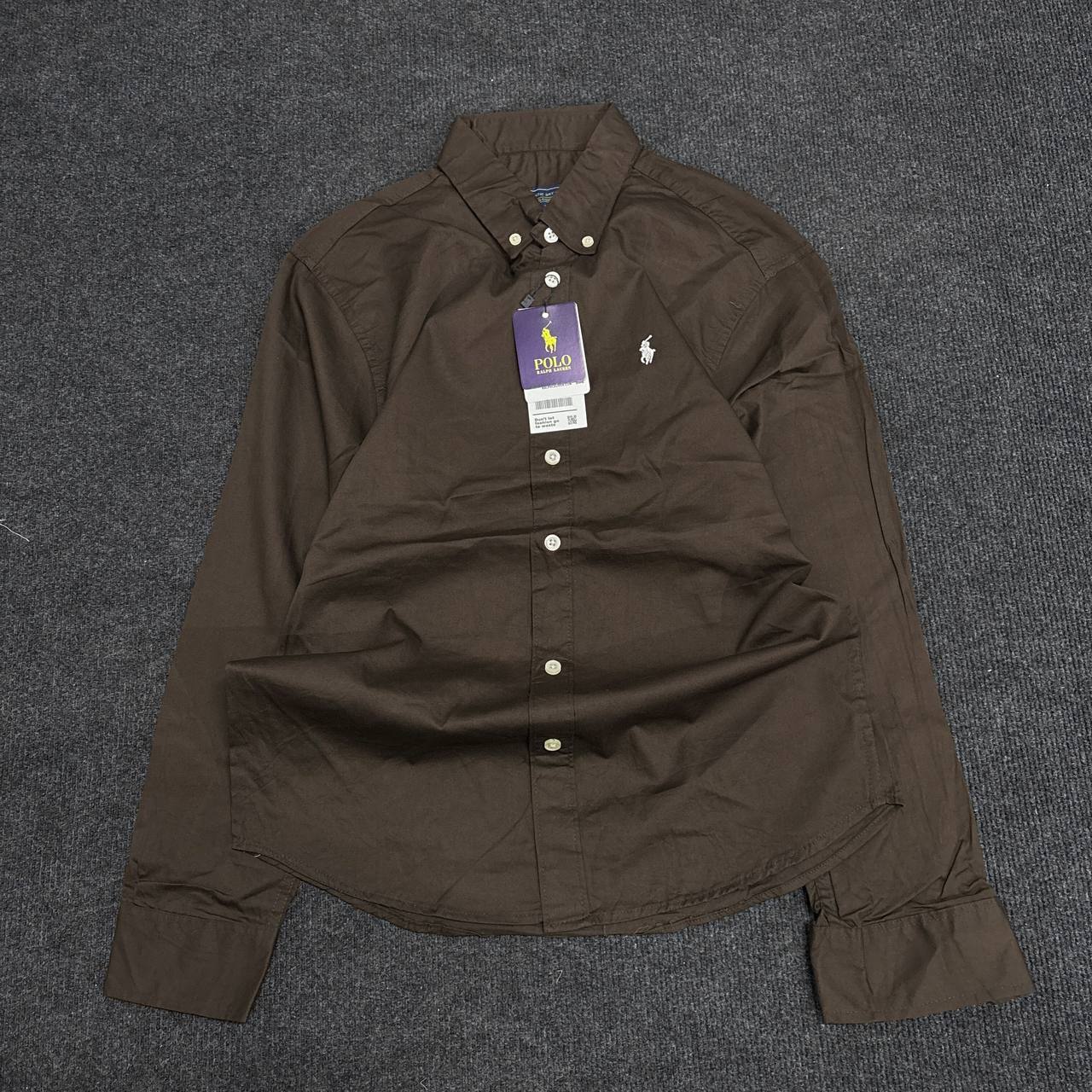 COFFEE DARK OXFORD SHIRT