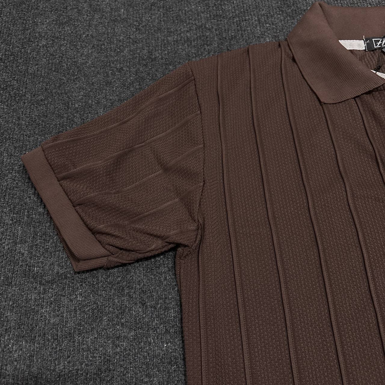 BROWN POLO ZIPPER