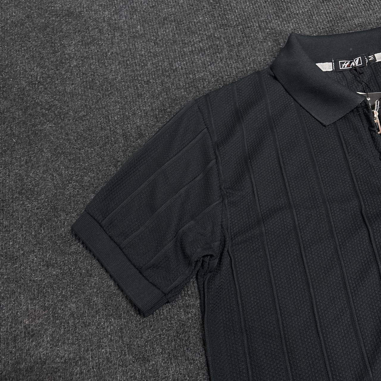 BLACK POLO ZIPPER