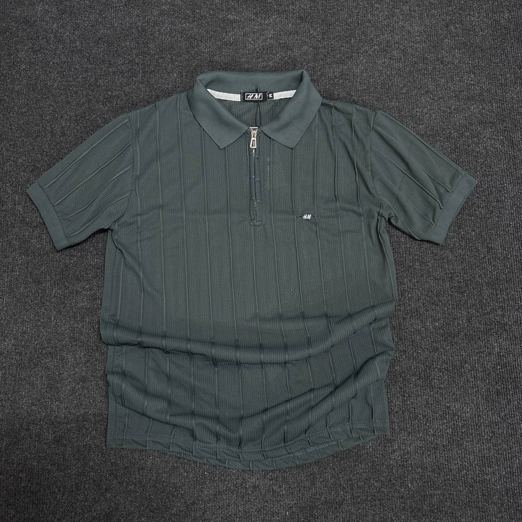 GREEN POLO ZIPPER