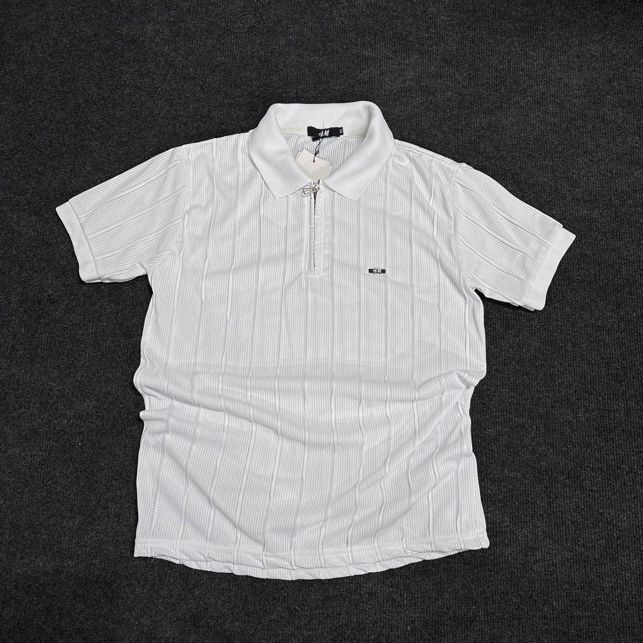 WHITE POLO ZIPPER