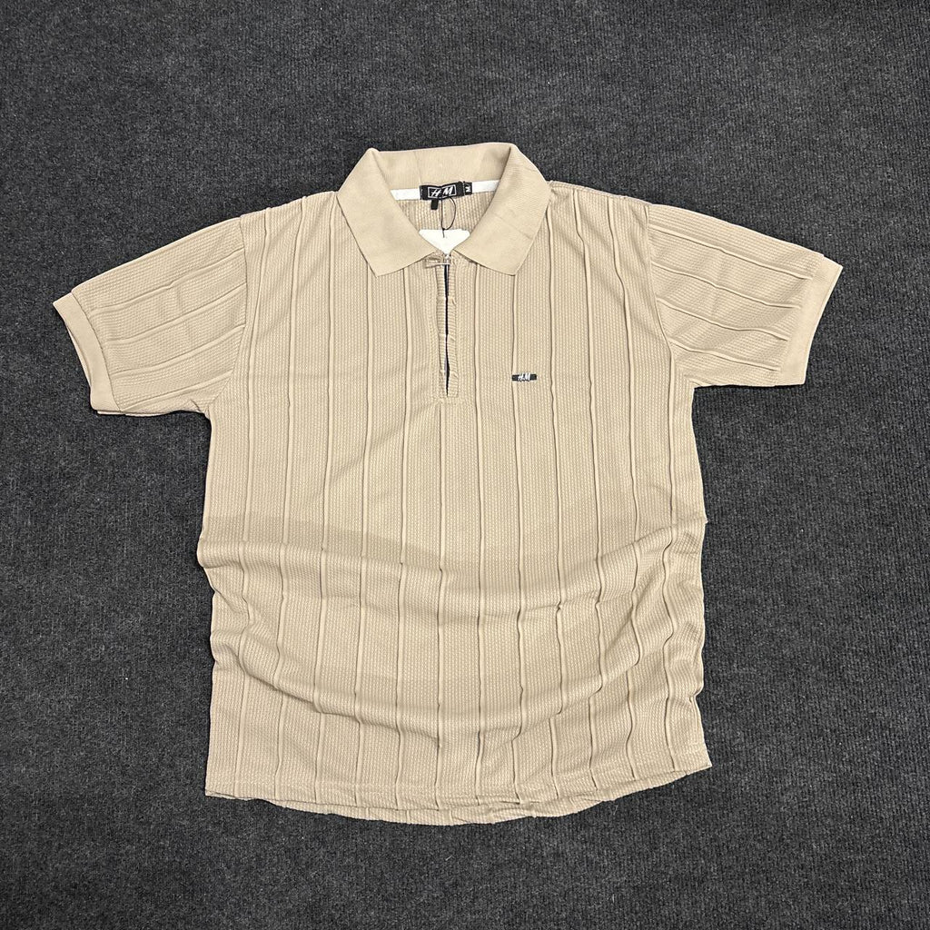BEIGE POLO ZIPPER