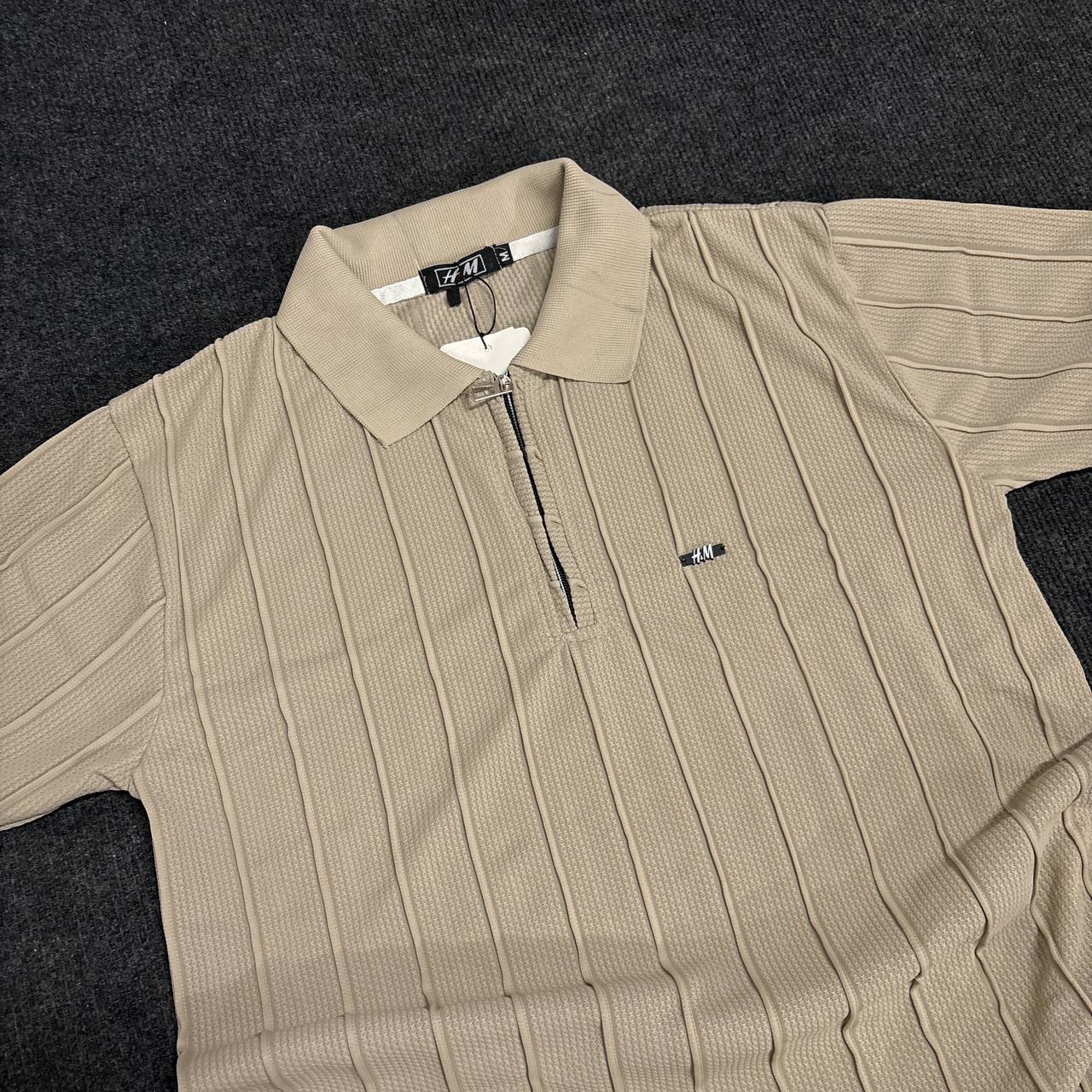 BEIGE POLO ZIPPER