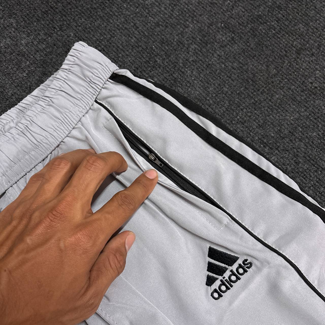 GREY TRACK PANTS