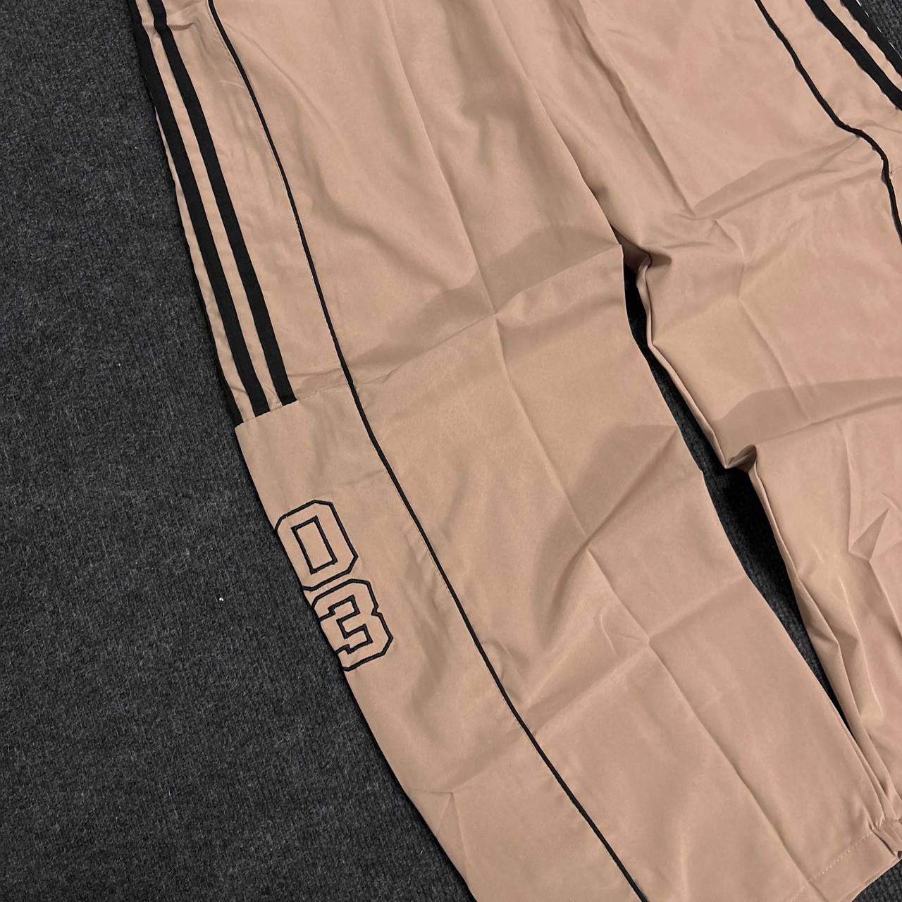 BEIGE TRACK PANTS