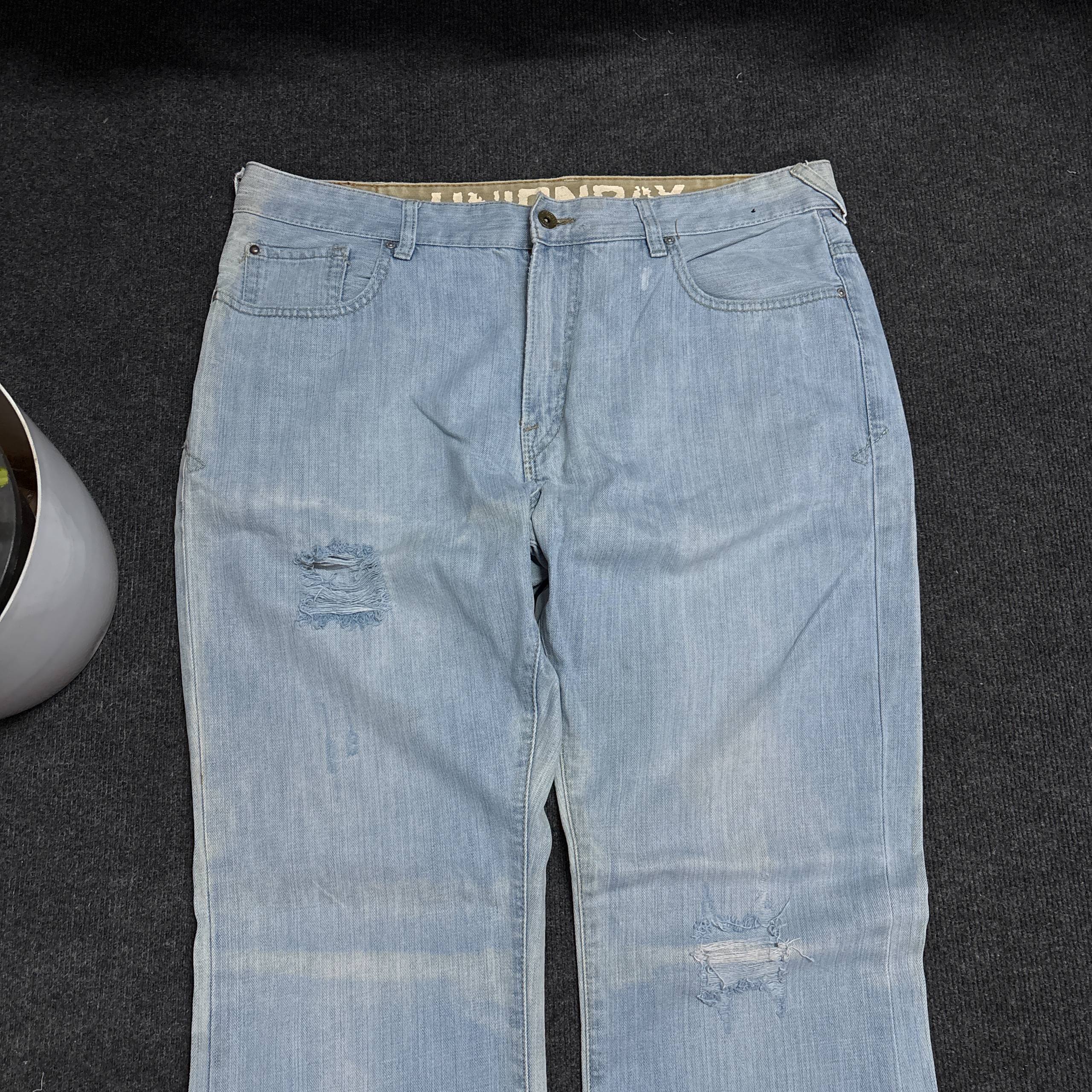 Blue plain denim