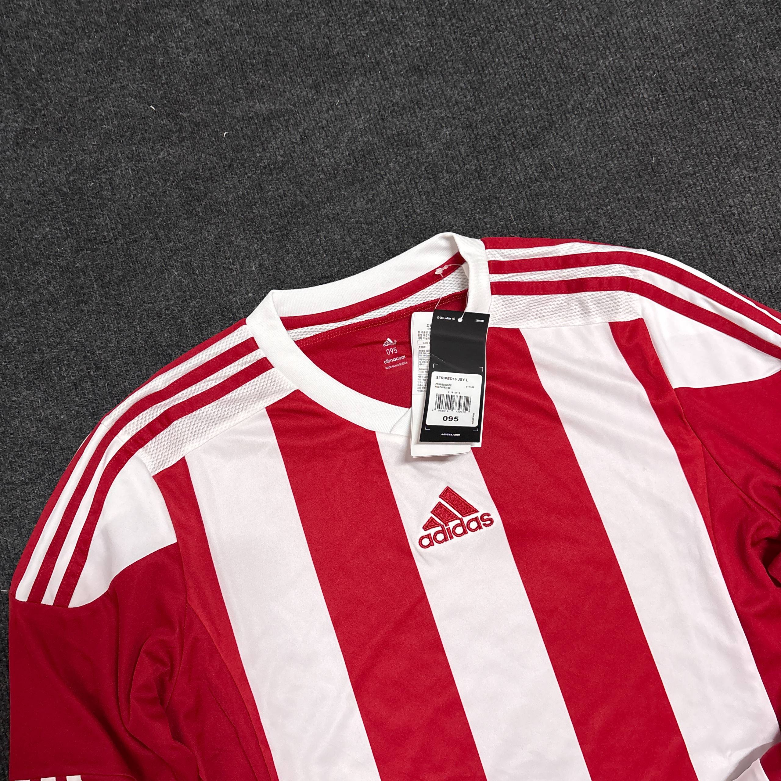 ADIDS RED WHITE JERSEY