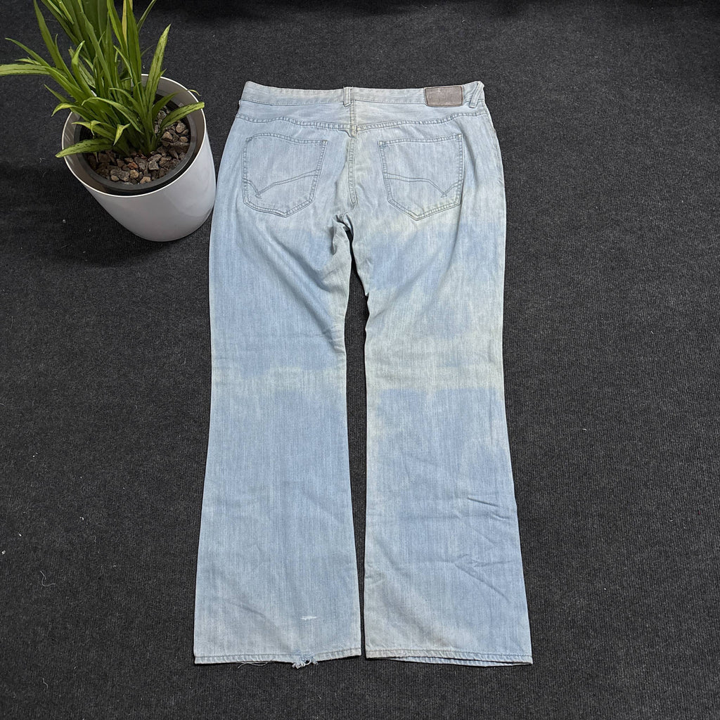 Blue plain denim