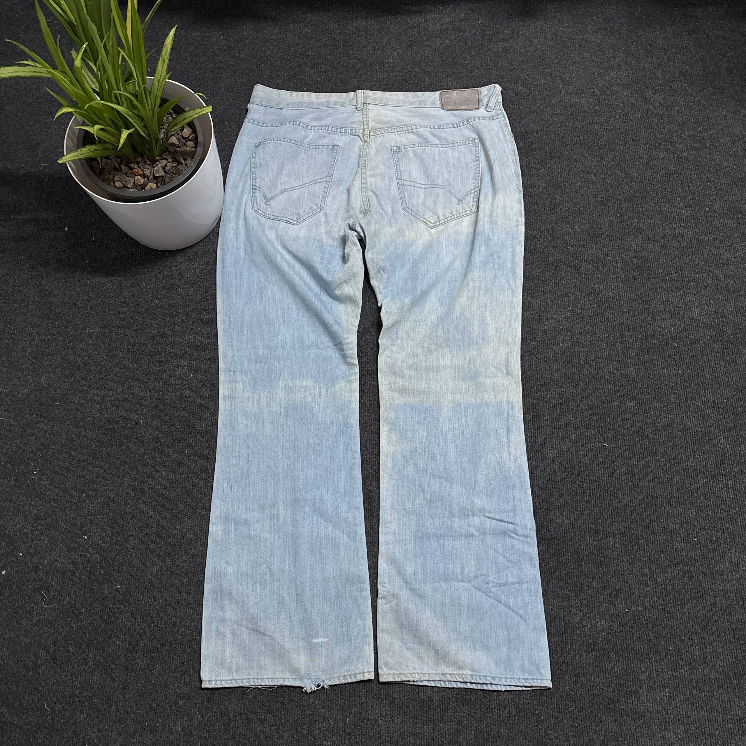 Blue plain denim